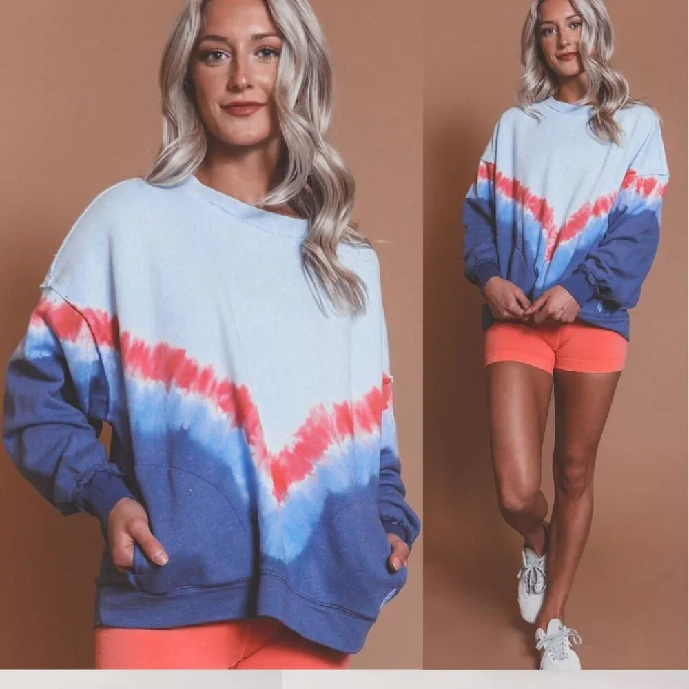 Free People - FP Movement Ombre Metti Crew Sweatshirt OB1059795 | XS - Picture 3 of 16